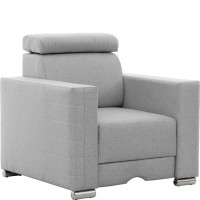 Izlaižams atpūtas krēsls PESARO, Pelēks